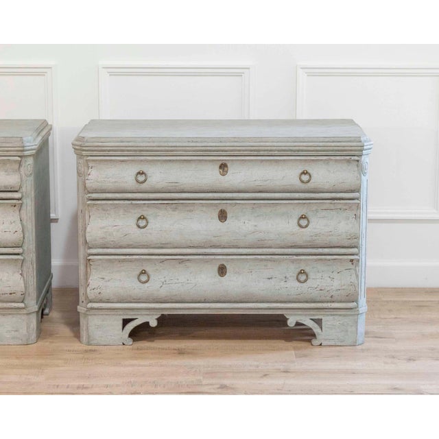 Light Gray A Pair of 19th Century Swedish Chests For Sale - Image 8 of 9