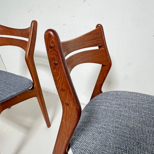 Wood Erik Buch Danish Modern Teak Dining Chairs - Set/6 For Sale - Image 7 of 14