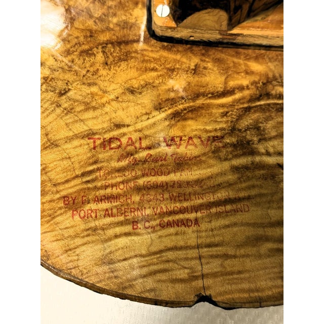 Large Tree Trunk Coffee Table by Frank Armich, Canada, 1970s For Sale - Image 11 of 15