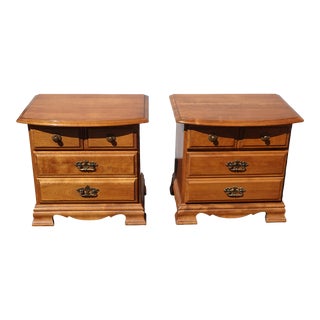 Pair of French Country Nightstands by Salem House For Sale