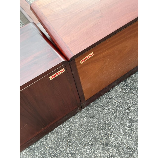 Vintage Drylund Rosewood Queen Bedframe For Sale - Image 9 of 12