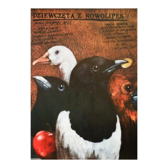 1985 Polish Movie Poster, Dziewczeta Z Nowolipek (Girls From Nowolipki), Andrzej Pagowski For Sale