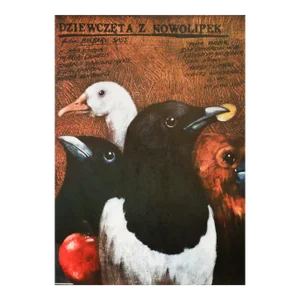 1985 Polish Movie Poster, Dziewczeta Z Nowolipek (Girls From Nowolipki), Andrzej Pagowski