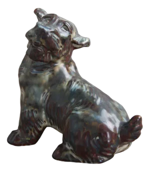 Model 20129 Dog Figurine by Knud Kyhn for Royal Copenhagen
