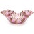 Murano Fratelli Toso Pink White Copper Aventurine Ribbons Vintage Italian Large Art Glass Bowl For Sale In Orlando - Image 6 of 8