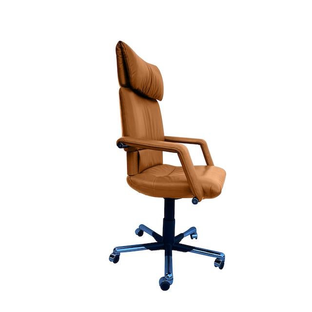 Mario Bellini Executive Swivel Chair In Leather Chairish