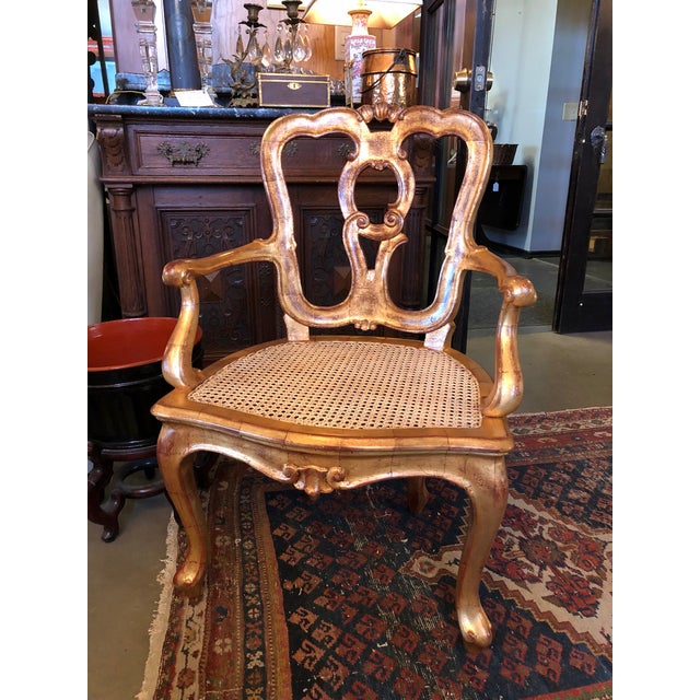 Late 19th Century Antique Hand Carved Venetian Arm Chair For Sale - Image 11 of 11