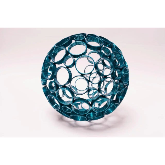 Metal Contemporary Steel "Orb" Sculpture by Scott Behr For Sale - Image 7 of 13