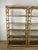 Italian Bamboo and Wicker Bookcases with Glass Shelves, 1970s, Set of 2 For Sale - Image 4 of 9