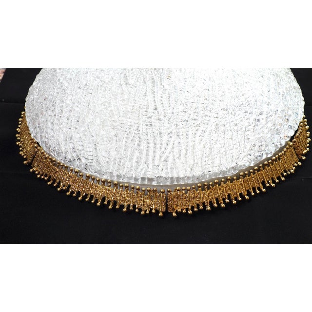 Vintage Ceiling Lamp in Brass and Frosted Glass from Palwa, 1960s For Sale - Image 9 of 9