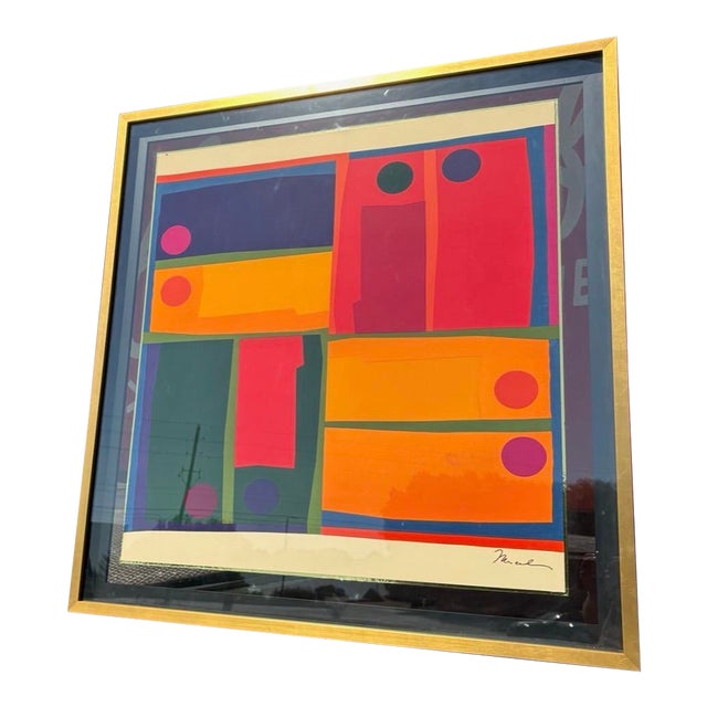 Framed Mercedes Pardo Silk Print For Sale