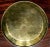 1960s Indian Vintage Solid Bronze Finely Engraved Round Serving Tray For Sale - Image 5 of 10