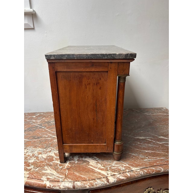 Mid 19th Century Mid 19th Century Miniature French Empire Marble Top Commode For Sale - Image 5 of 10