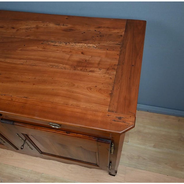 Mid-19th Century Louis XV Cherrywood Buffet For Sale - Image 6 of 17