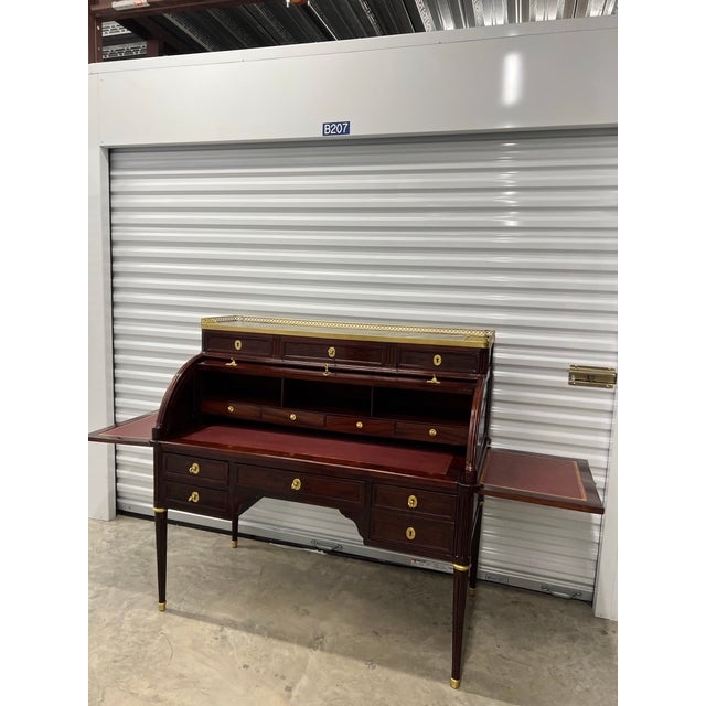 Late 18th Century 18 Century Louis XVI Mahogany Cylinder Desk For Sale - Image 5 of 8