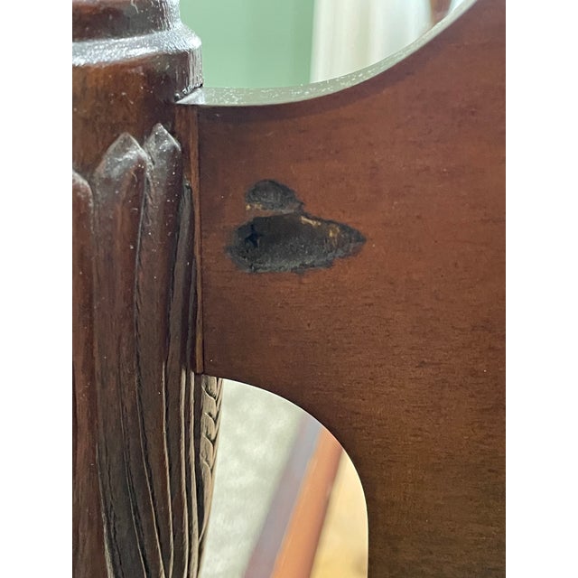 Vintage Thomasville Mahogany Collection Queen Size Rice-Post Bed For Sale - Image 15 of 17