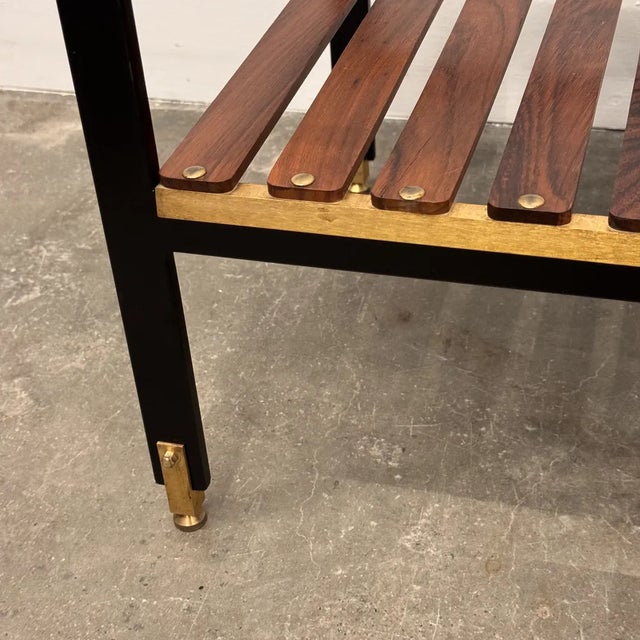 Metal Coffee Table with Thick Glass For Sale - Image 7 of 8