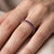 Contemporary Purple Amethyst Stacking Band Ring | Febraury Birthstone Eternity Band Ring Us 7 For Sale - Image 3 of 5