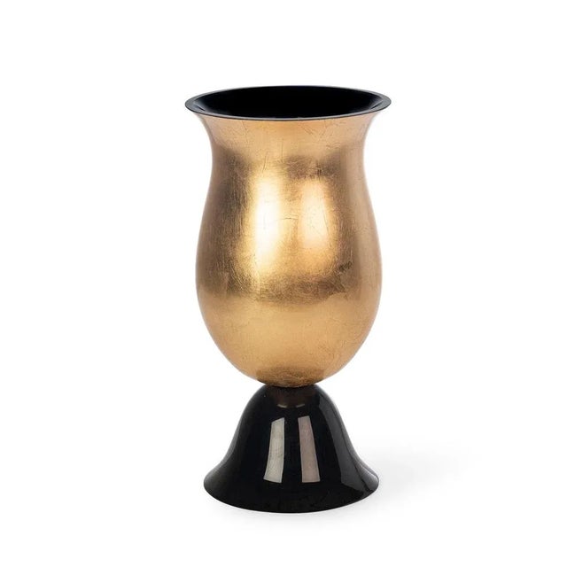 Poseidon Gold Leaf Glass Vase from VGnewtrend For Sale - Image 6 of 6