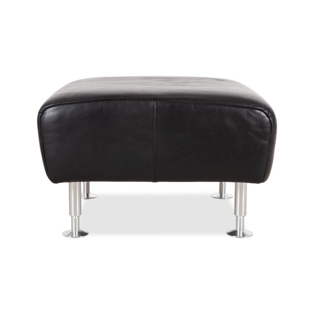 250 Leather Stool in Black by Rolf Benz For Sale - Image 10 of 12