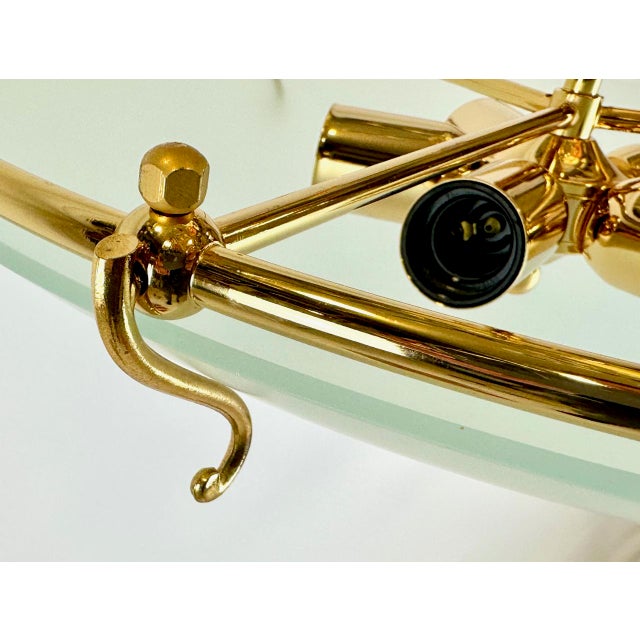 Metal Vintage Bowl Ceiling Lamp in Brass from Bankamp Leuchten, 1970s For Sale - Image 7 of 11