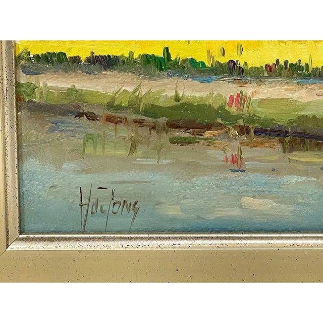 Hans De Jong, Flower Fields, Oil on Panel, Framed For Sale - Image 6 of 7