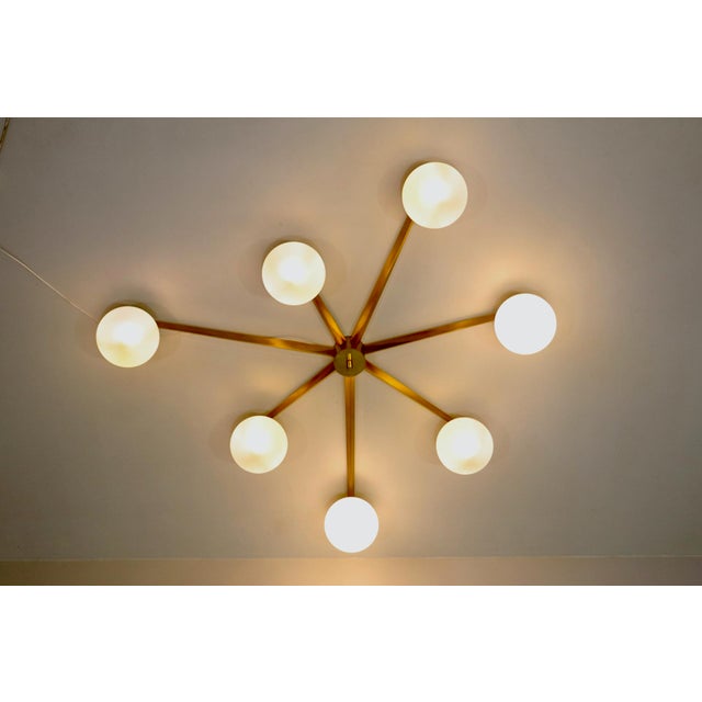 Stella Sette Lune Chandelier by Angelo Lelii for Arredoluce, Italy, 1960s For Sale - Image 6 of 16