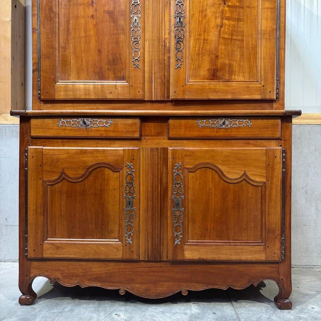 Antique Cabinet in Cherrywood, 1750s For Sale - Image 5 of 18