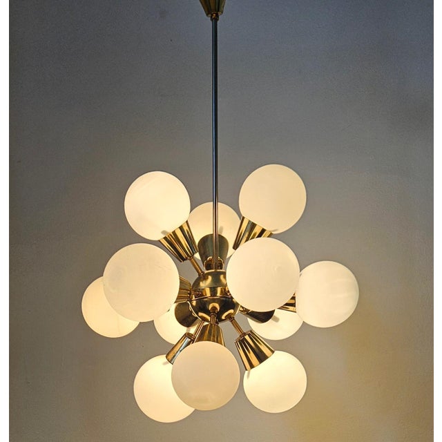 Mid-Century Sputnik Chandelier from Kamenicky Senov, 1970s For Sale - Image 11 of 15
