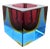 Murano Sommerso Glass Cube by Flavio Poli, 1960s For Sale