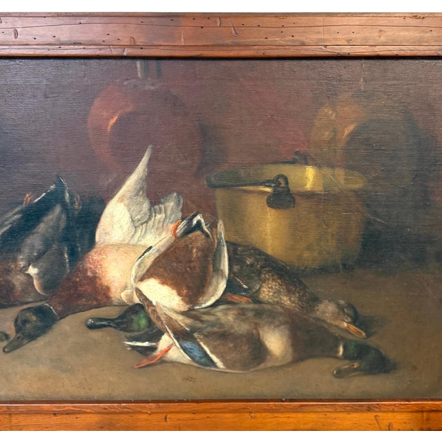 19th Century Henri Douzil (1837–1891) French Sporting Still Life "After the Hunt" For Sale - Image 5 of 15