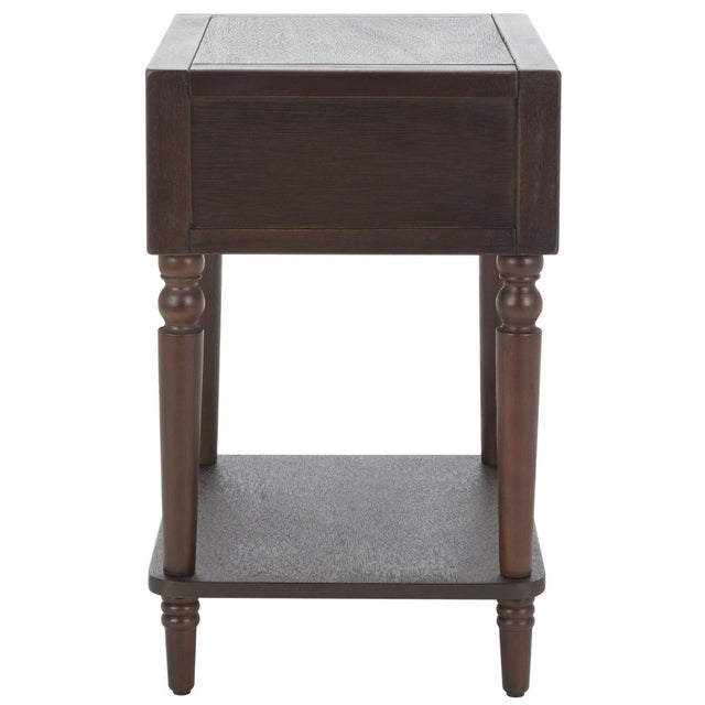 Coffee Siobhan Accent Table with Storage Drawer in Walnut For Sale - Image 8 of 9