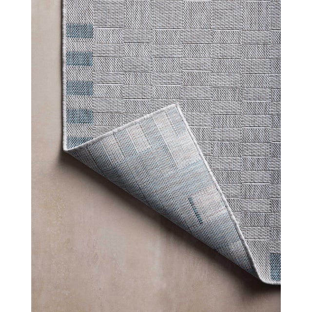 Amber Lewis x Loloi Topanga Silver / Blue 9'-2" x 12'-0" Area Rug For Sale In Dallas - Image 6 of 6