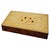 Mid-Century Modern Italian Burl Wood and Brass Games Box, 1950s For Sale - Image 9 of 9