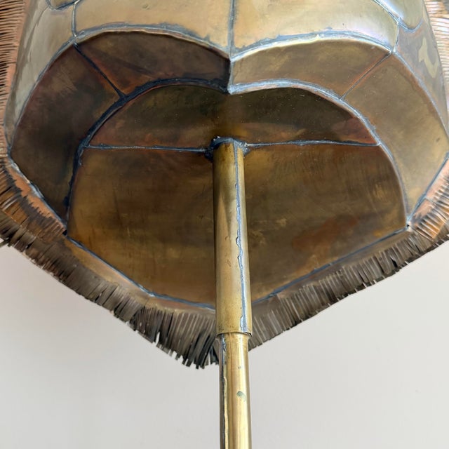 Mid 20th Century Large Sergio Bustamante Brass & Copper Tiger Head Sculpture, Signed & Numbered 88/100 For Sale - Image 11 of 12