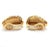 Contemporary Vintage Bulgari Bvlgari 18k Yellow Gold Roma Double X Huggie Earrings, A Pair For Sale - Image 3 of 9