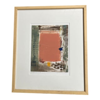 Graffiti Series II Contemporary Lithograph, Santa Cruz Artist Lin Marelick. Framed. For Sale