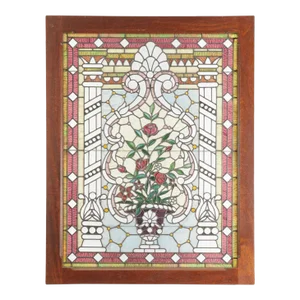 American Victorian Leaded Glass Window