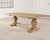 Country Italian Provincial Stripped Oak Trestle Dining Table 7 Ft For Sale - Image 4 of 18