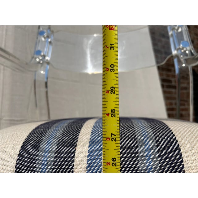 Pair of 1970's Counter Height Lucite Barstools For Sale - Image 16 of 16