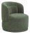 Massa Textured Green Swivel Accent Chair For Sale - Image 9 of 9