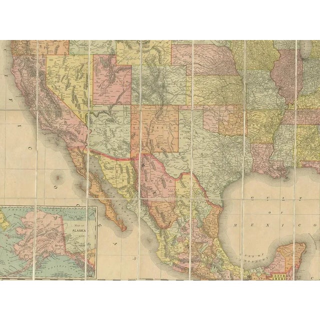 Antique Railroad Map of the United States by Rand, McNally & Co., 1900 For Sale - Image 4 of 10