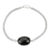 Vintage Style 16.10 Ct Oval Cut Boho Black Star Bracelet in Sterling Silver For Sale