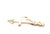Late 20th Century Tiffany & Co. Picasso 18k Yellow Gold Arrow & Heart X Design Pin For Sale - Image 5 of 6