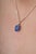 Not Yet Made - Made To Order Modernist 3.23ct Oval Cabochon Blue Sapphire Solitaire Pendant in 14k White Gold For Sale - Image 5 of 14