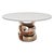 "Magistrale" Round Table With Bronze and Stainless Steel, Handmade For Sale - Image 4 of 6