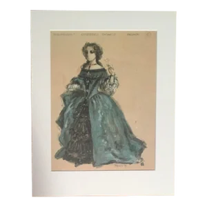 Vintage Stratford Festival Design Folio "The Misanthrope" Costume Print