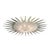 Modern Modernist Brass Fitted Hand-Blown Murano Glass Starburst Spike Form Chandelier For Sale - Image 3 of 17