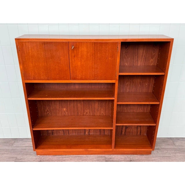 Wood Vintage Italian Teak Bookcase, 1960s For Sale - Image 7 of 16