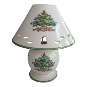 Spode Christmas Tree Holiday DecorTea Light Candle Lamp